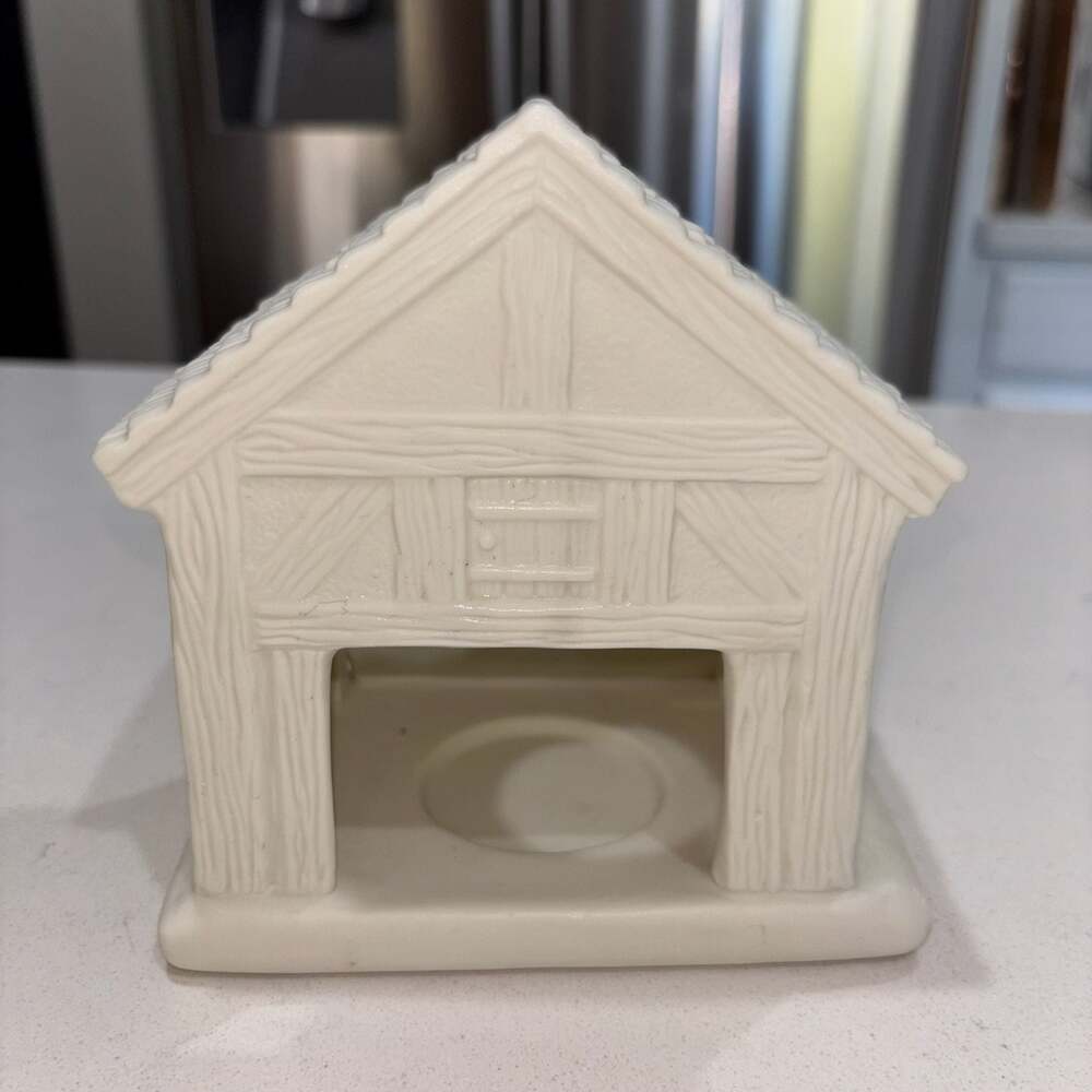 PartyLite O Little Town Shepherds Bisque Porcelain Tea Light Candle Holder P7313 - Picture 5 of 10